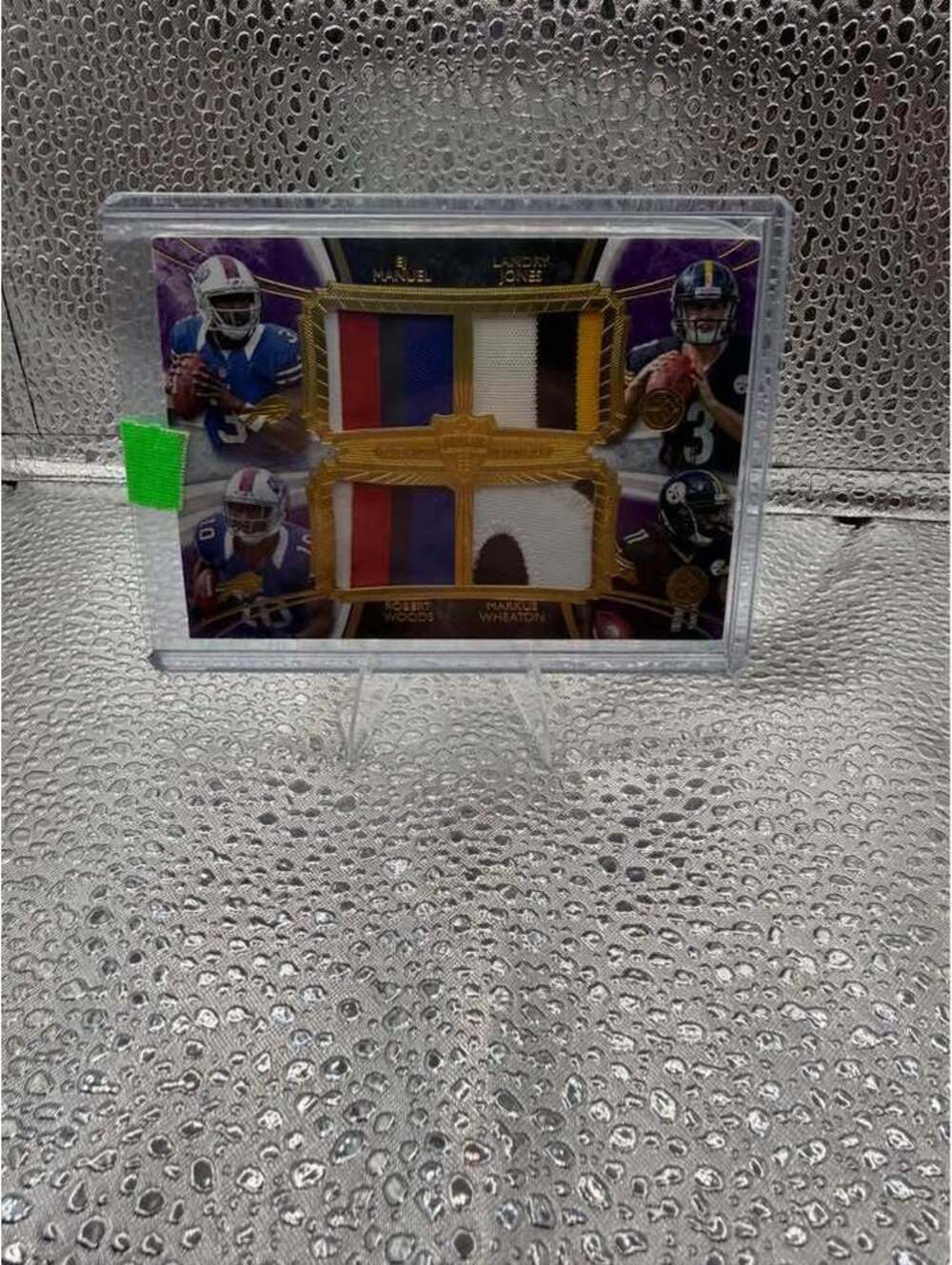 2013 Topps Supreme Quad Patch /5 – EJ Manuel Robert Woods Wheaton Landry Jones